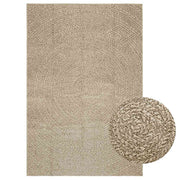 Vloerkleed 140x200 cm beige jute look