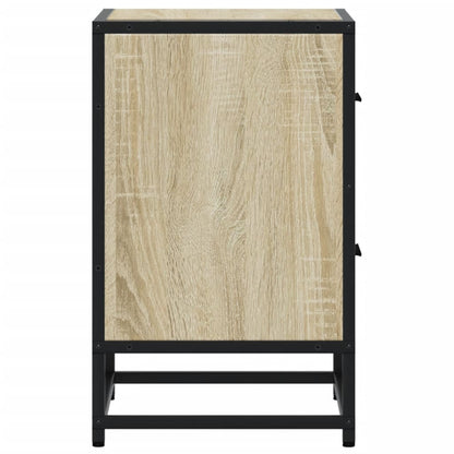 Nachtkastjes 2 st 40x31x50 cm bewerkt hout sonoma eikenkleurig