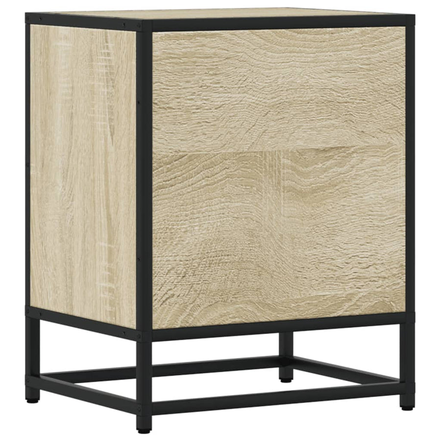 Nachtkastjes 2 st 40x31x50 cm bewerkt hout sonoma eikenkleurig