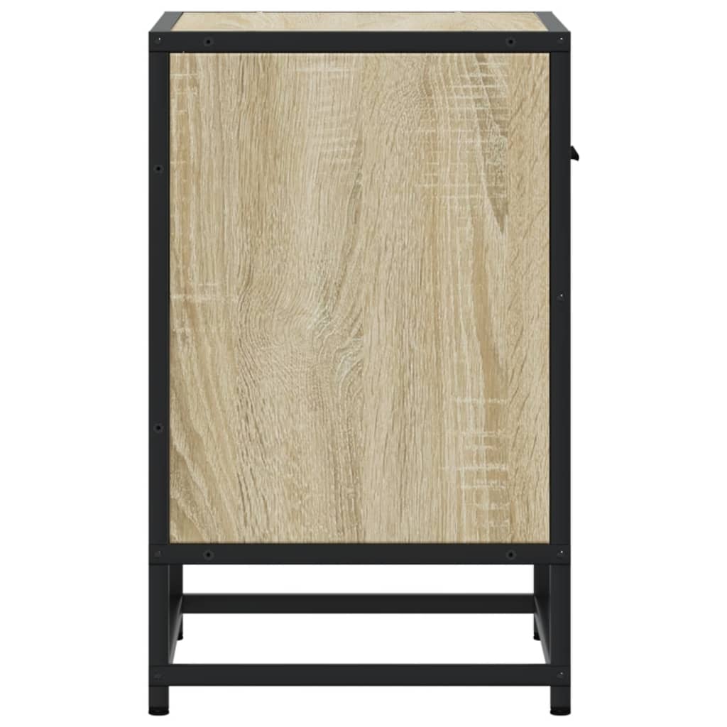 Nachtkastjes 2 st 40x31x50 cm bewerkt hout sonoma eikenkleurig