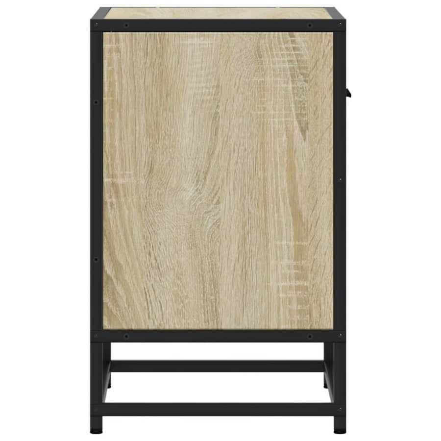 Nachtkastjes 2 st 40x31x50 cm bewerkt hout sonoma eikenkleurig