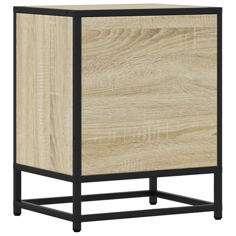 Nachtkastjes 2 st 40x31x50 cm bewerkt hout sonoma eikenkleurig