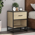 Nachtkastjes 2 st 40x31x50 cm bewerkt hout sonoma eikenkleurig