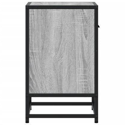 Nachtkastjes 2 st 40x31x50 cm bewerkt hout grijs sonoma eiken
