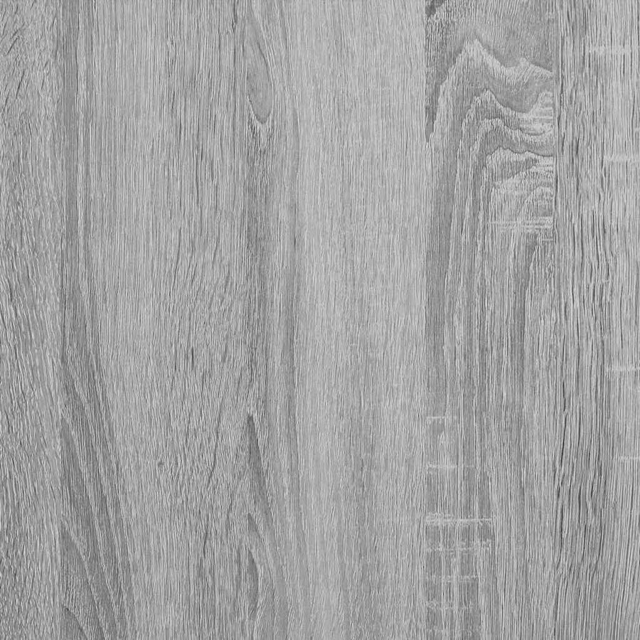 Nachtkastjes 2 st 40x31x50 cm bewerkt hout&metaal grijs sonoma