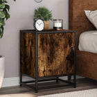 Nachtkastjes 2 st 40x31x50 cm bewerkt hout metaal