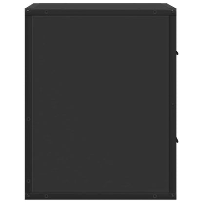 Nachtkastjes wandgemonteerd 2 st 40x31x39,5 cm zwart