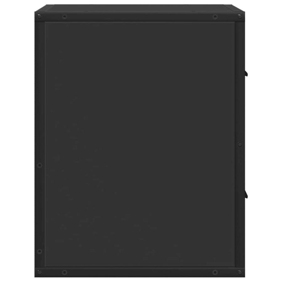 Nachtkastjes wandgemonteerd 2 st 40x31x39,5 cm zwart
