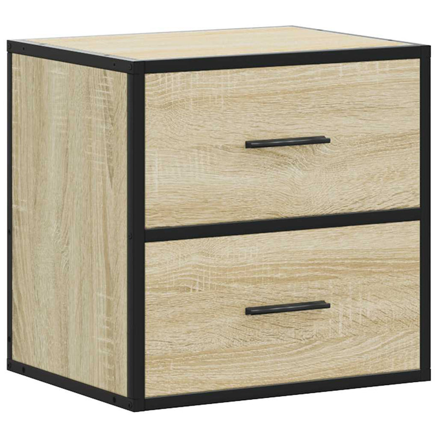 Nachtkastje wandgemonteerd 40x31x39,5 cm sonoma eikenkleurig