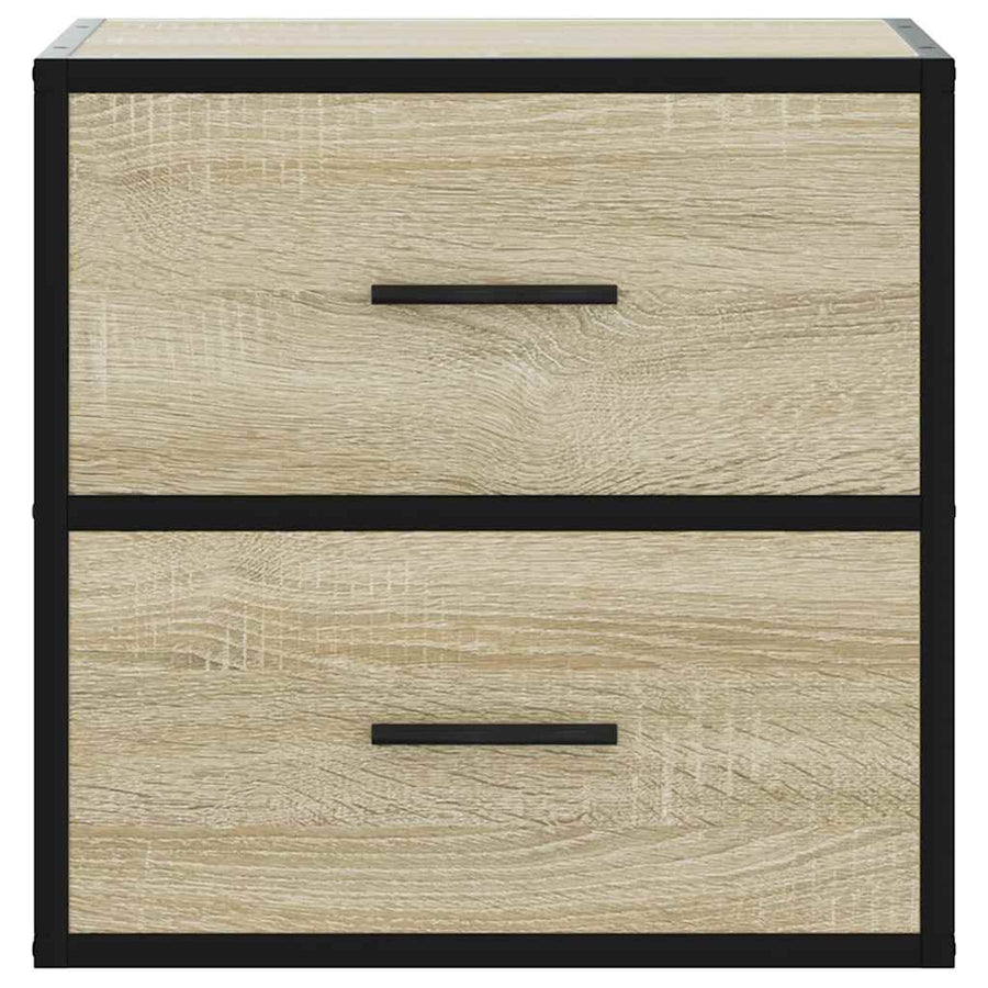 Nachtkastje wandgemonteerd 40x31x39,5 cm sonoma eikenkleurig