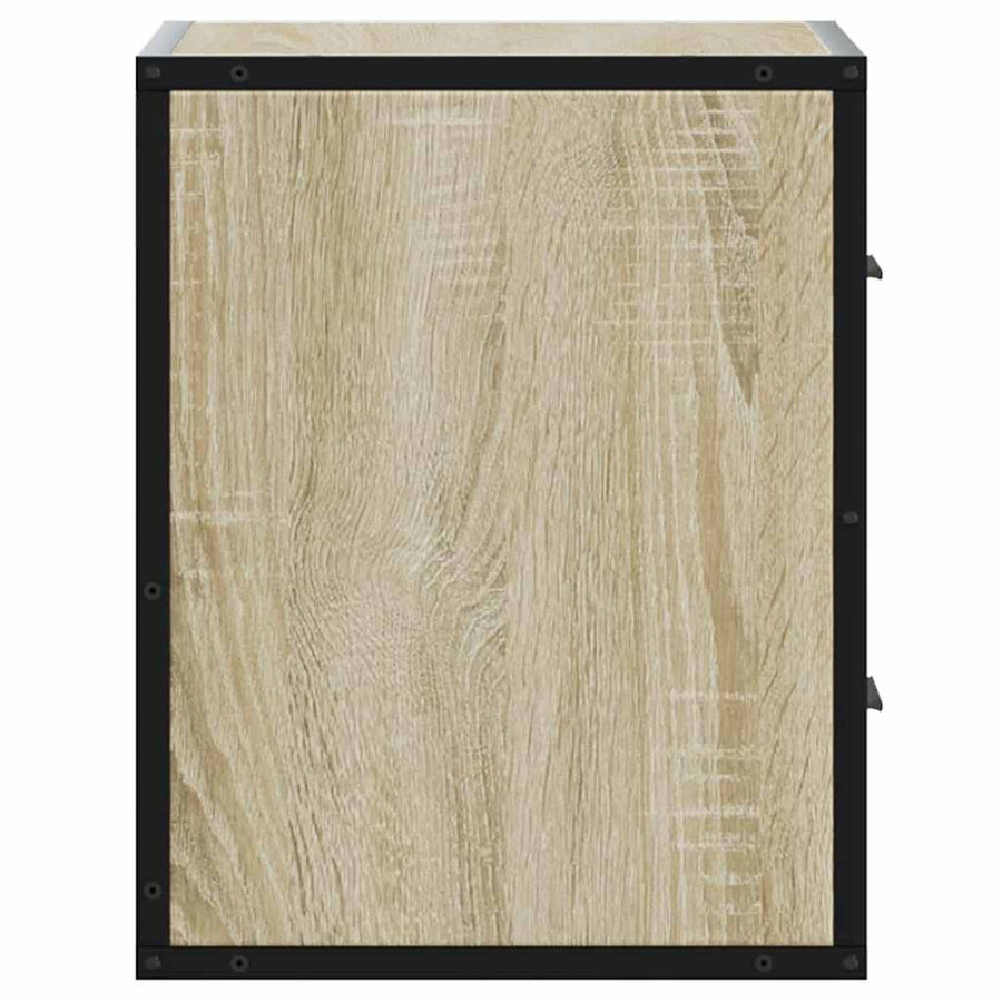Nachtkastje wandgemonteerd 40x31x39,5 cm sonoma eikenkleurig