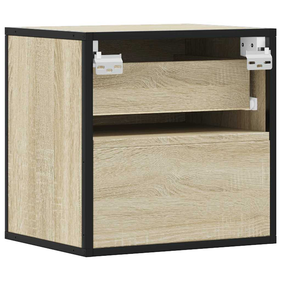 Nachtkastje wandgemonteerd 40x31x39,5 cm sonoma eikenkleurig