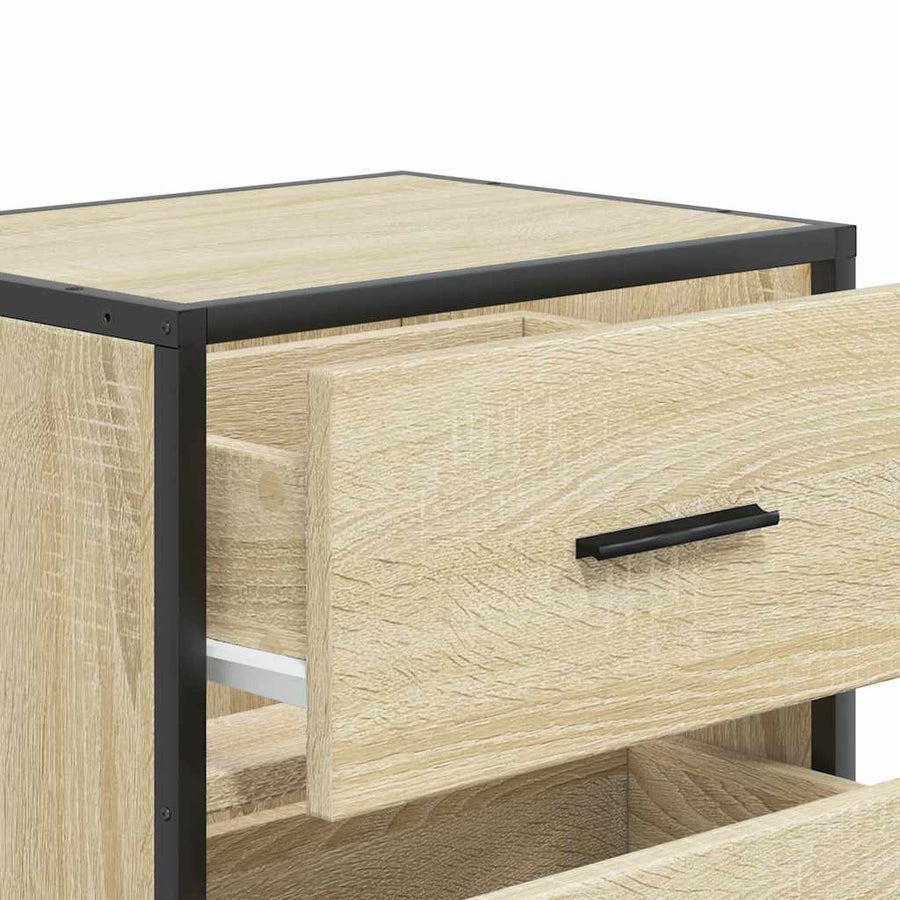 Nachtkastje wandgemonteerd 40x31x39,5 cm sonoma eikenkleurig