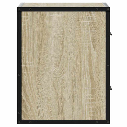 Nachtkastjes 2 st wandgemonteerd 40x31x39,5cm sonoma eikenkleur