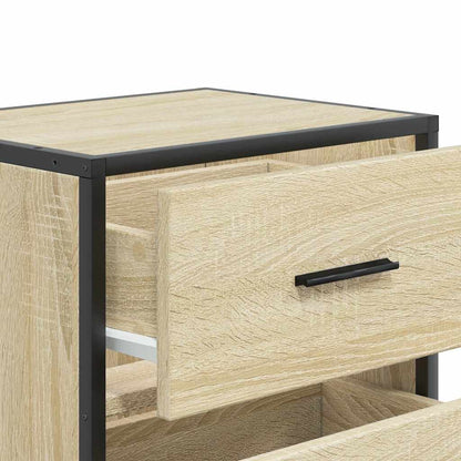 Nachtkastjes 2 st wandgemonteerd 40x31x39,5cm sonoma eikenkleur