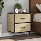 2 wall-mounted nightstands 40x31x39.5cm Sonoma oak colour