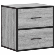 Nachtkastje wandgemonteerd 40x31x39,5cm grijs sonoma eikenkleur
