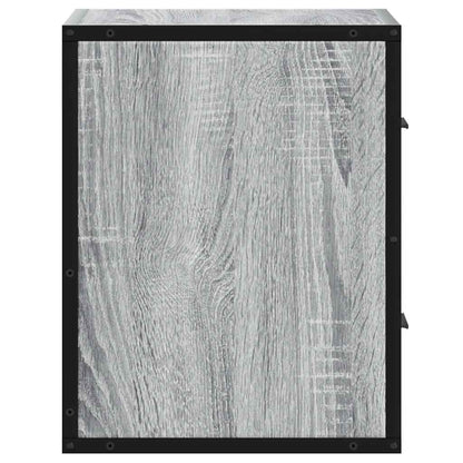 Nachtkastjes 2st wandgemonteerd 40x31x39,5cm grijs sonoma eiken
