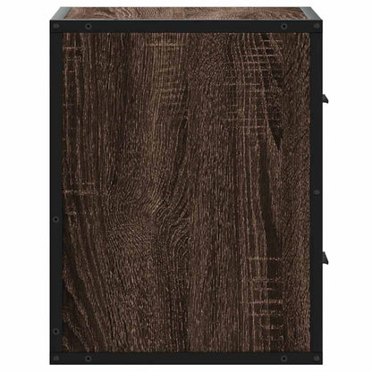 Nachtkastjes 2st wandgemonteerd 40x31x39,5cm bruin eikenkleurig