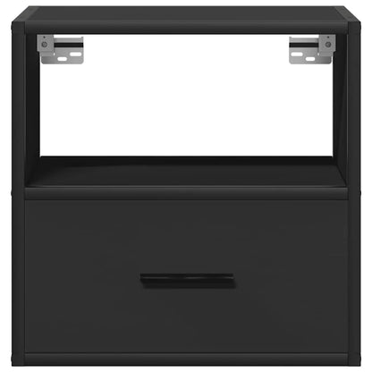 Nachtkastjes wandgemonteerd 2 st 40x31x39,5 cm zwart