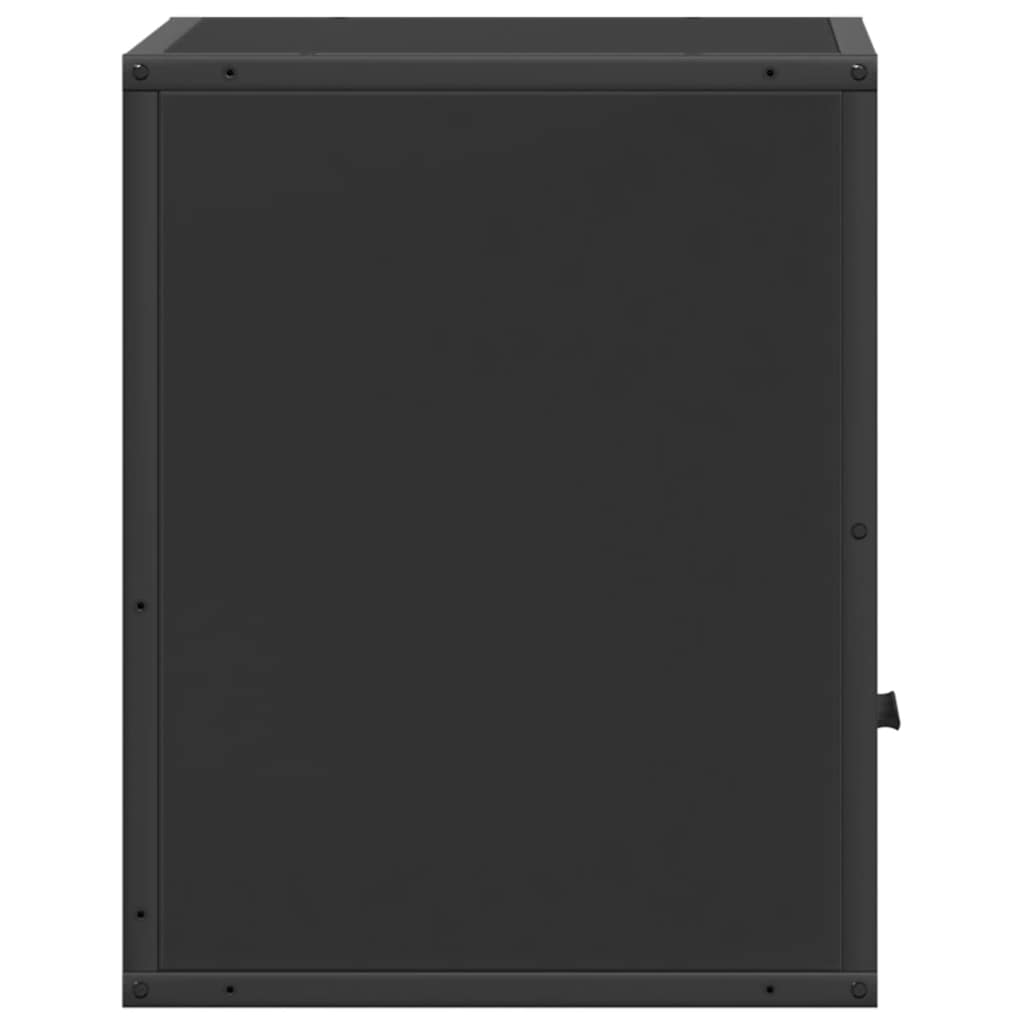 Nachtkastjes wandgemonteerd 2 st 40x31x39,5 cm zwart