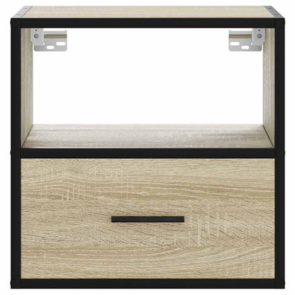 Nachtkastje wandgemonteerd 40x31x39,5 cm sonoma eikenkleurig