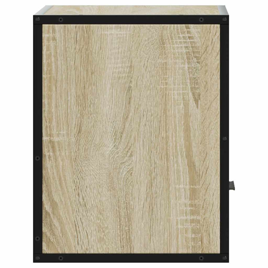 Nachtkastje wandgemonteerd 40x31x39,5 cm sonoma eikenkleurig