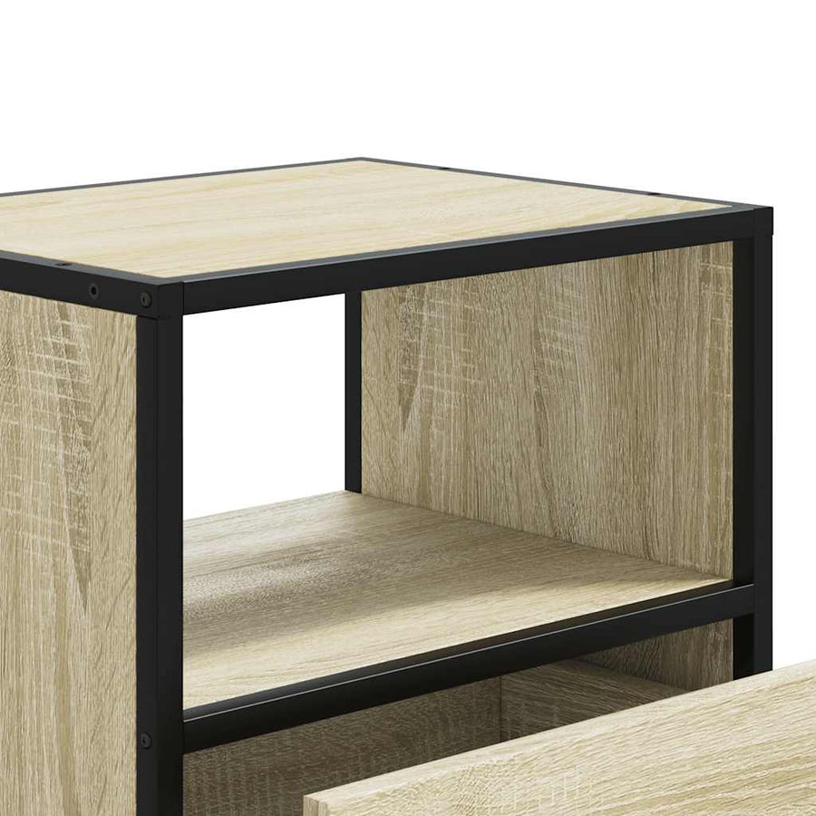 Nachtkastje wandgemonteerd 40x31x39,5 cm sonoma eikenkleurig