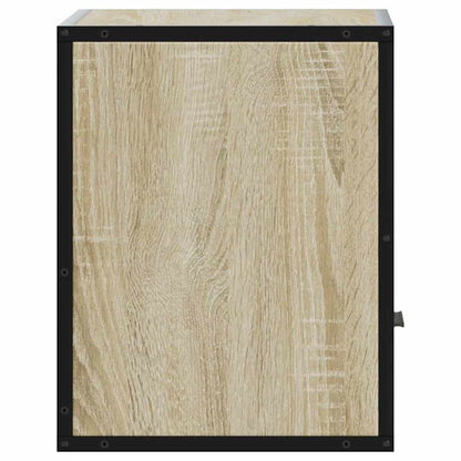 Nachtkastjes 2 st wandgemonteerd 40x31x39,5cm sonoma eikenkleur
