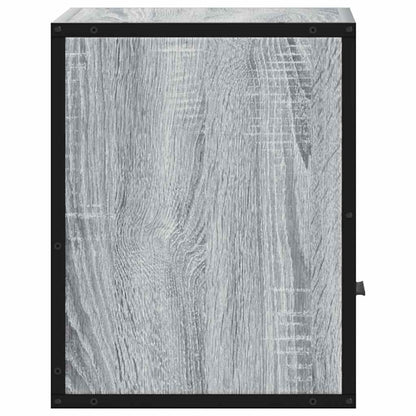 Nachtkastje wandgemonteerd 40x31x39,5cm grijs sonoma eikenkleur