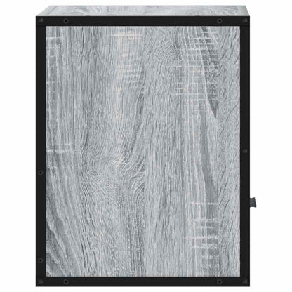 Nachtkastjes 2st wandgemonteerd 40x31x39,5cm grijs sonoma eiken