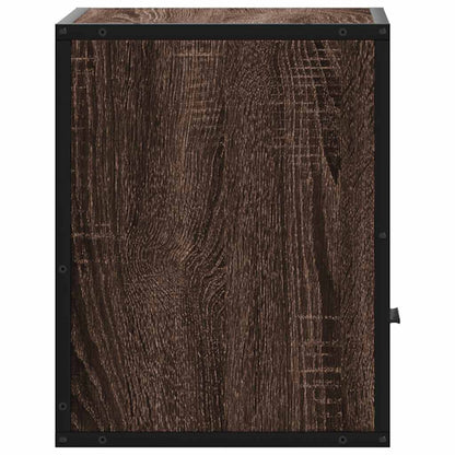 Nachtkastjes 2st wandgemonteerd 40x31x39,5cm bruin eikenkleurig