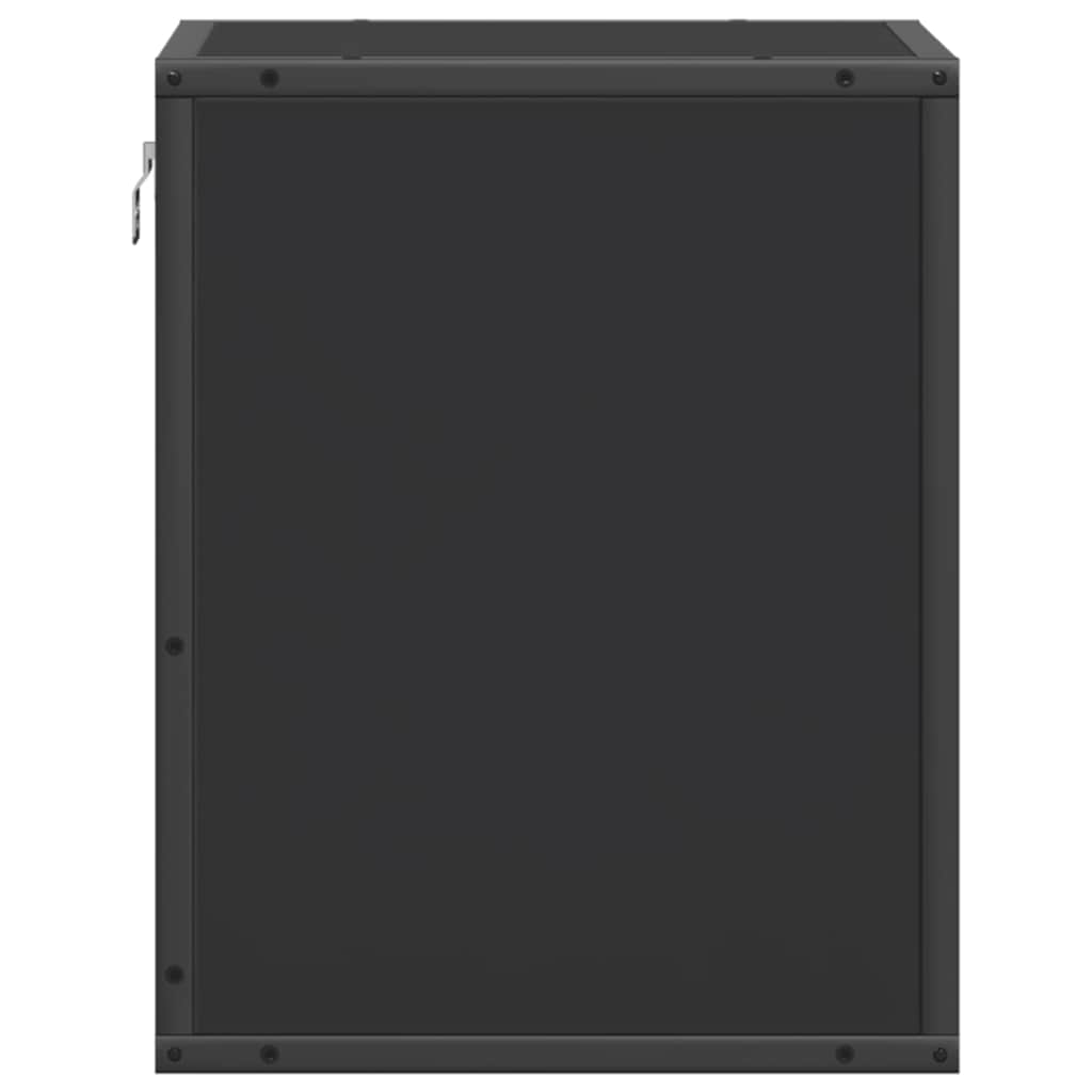 Nachtkastjes wandgemonteerd 2 st 40x31x39,5 cm zwart