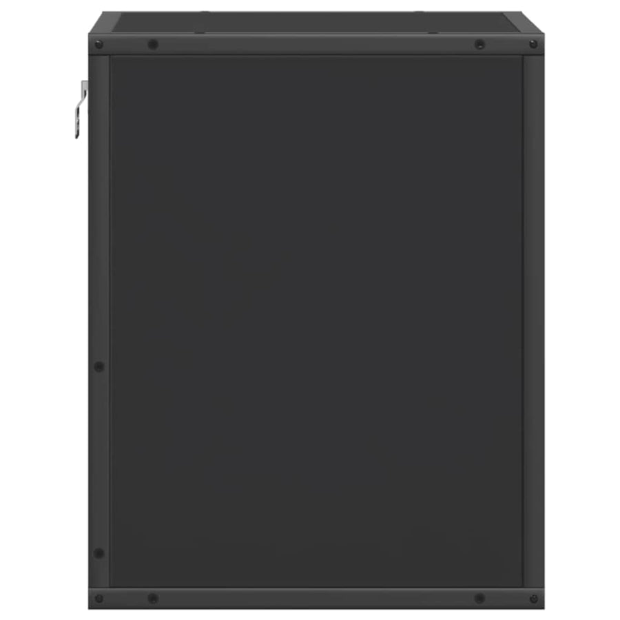 Nachtkastjes wandgemonteerd 2 st 40x31x39,5 cm zwart