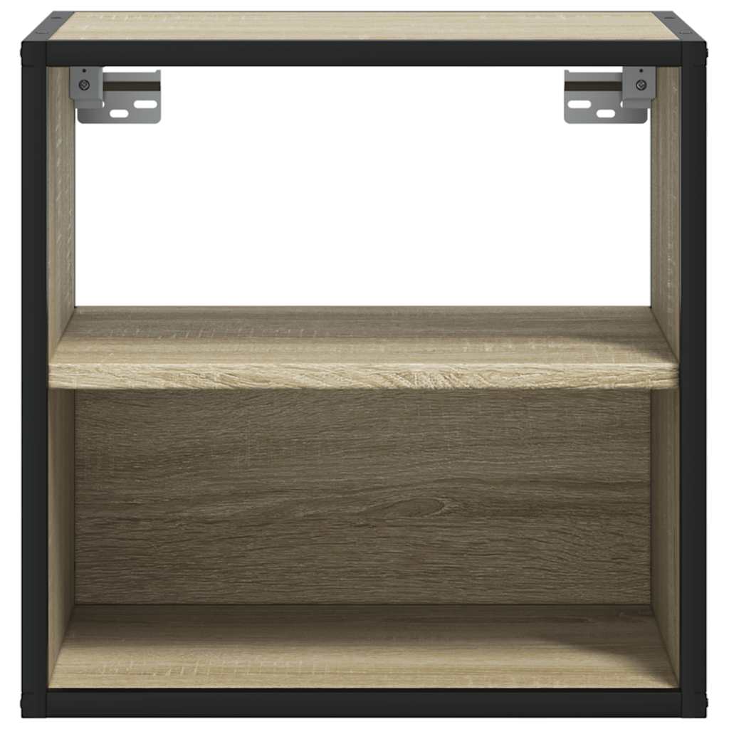 Nachtkastje wandgemonteerd 40x31x39,5 cm sonoma eikenkleurig