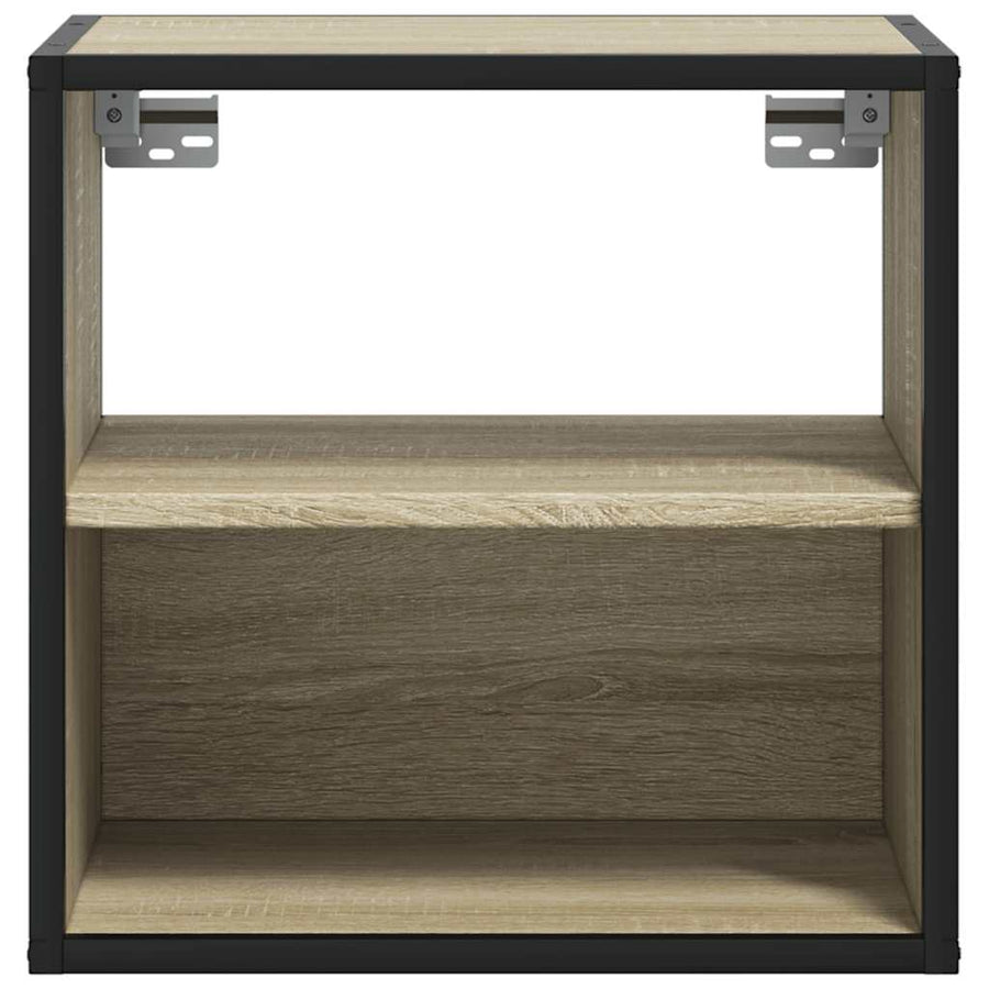 Nachtkastje wandgemonteerd 40x31x39,5 cm sonoma eikenkleurig