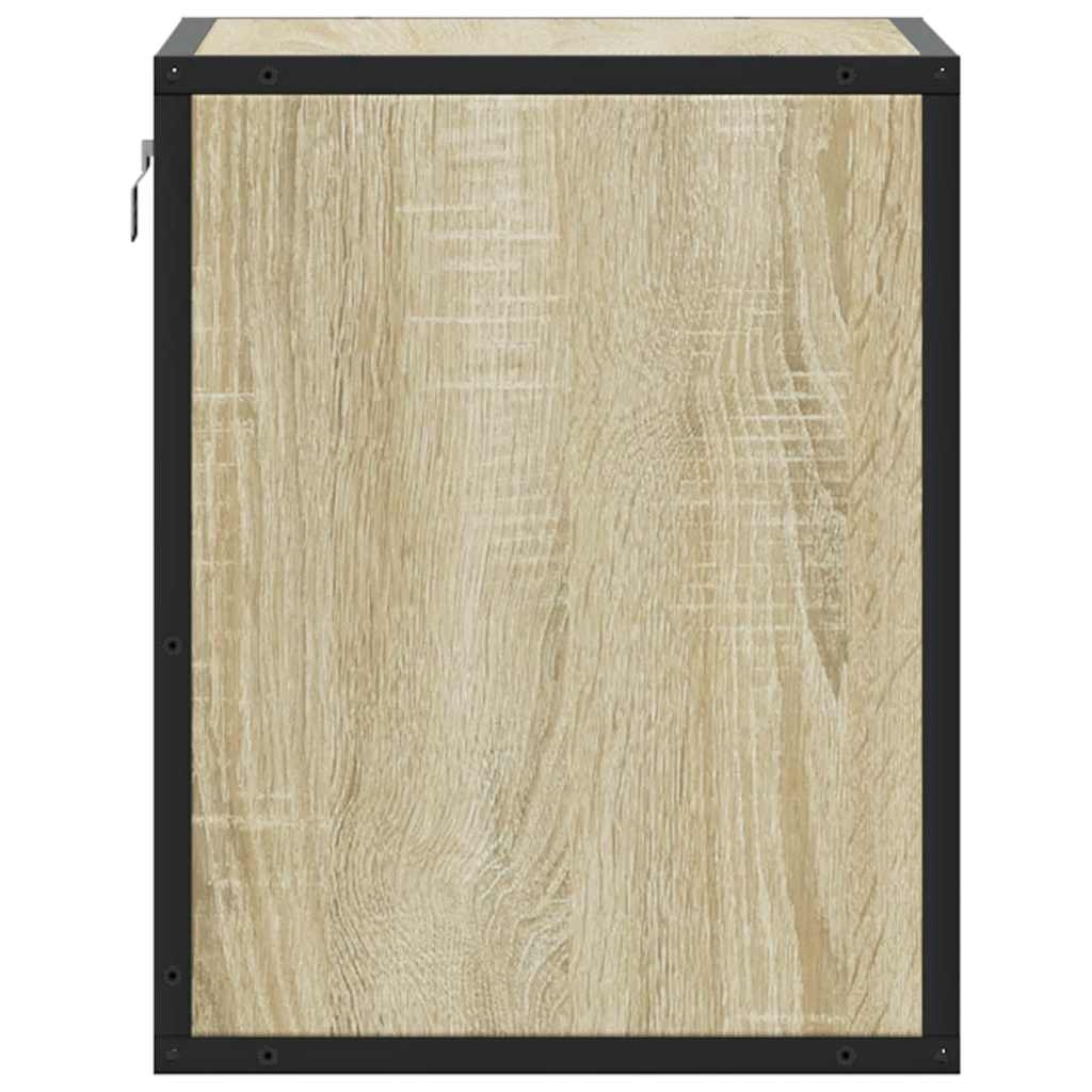 Nachtkastje wandgemonteerd 40x31x39,5 cm sonoma eikenkleurig