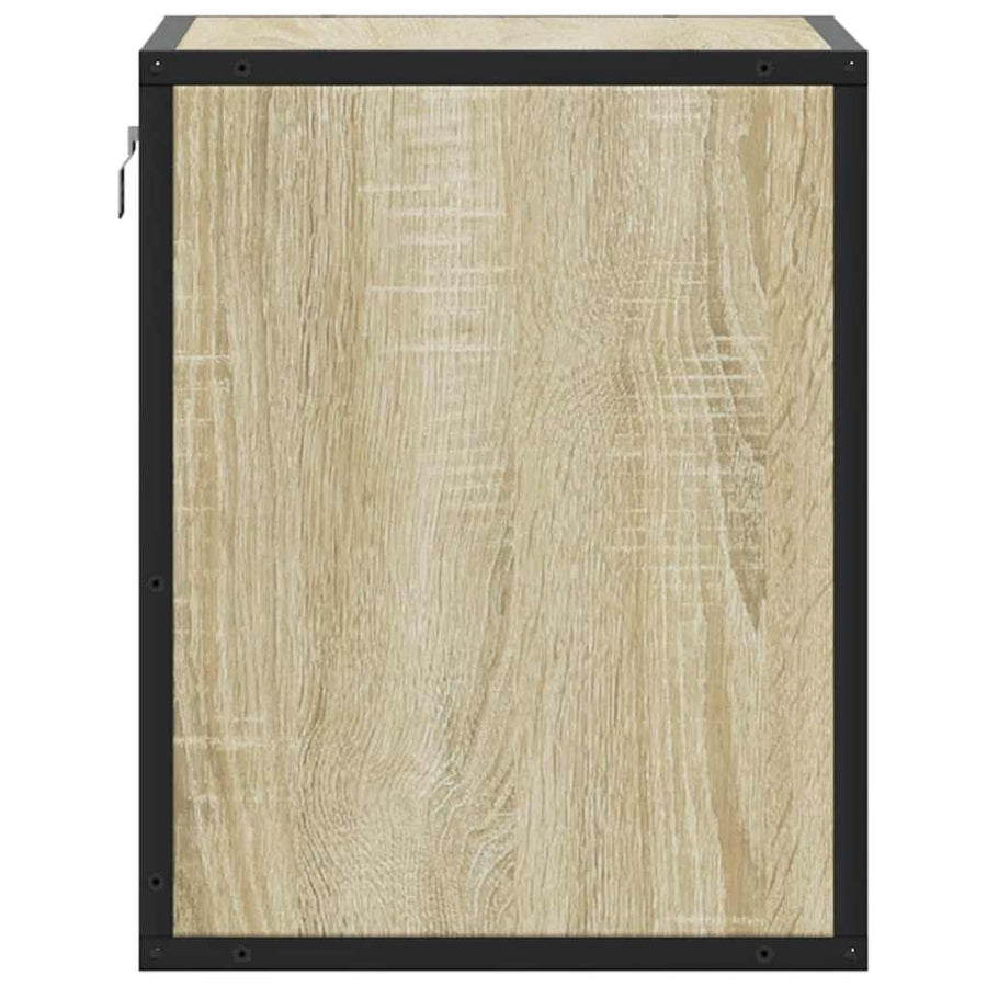 Nachtkastje wandgemonteerd 40x31x39,5 cm sonoma eikenkleurig