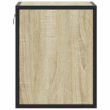 Nachtkastjes 2 st wandgemonteerd 40x31x39,5cm sonoma eikenkleur