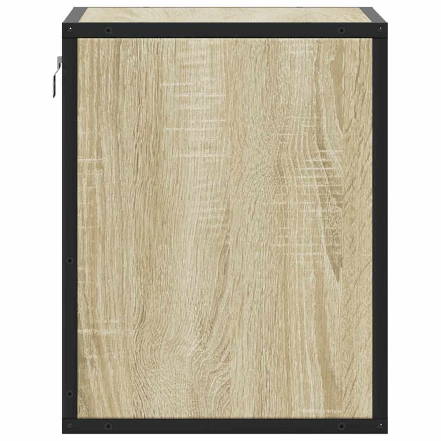 Nachtkastjes 2 st wandgemonteerd 40x31x39,5cm sonoma eikenkleur