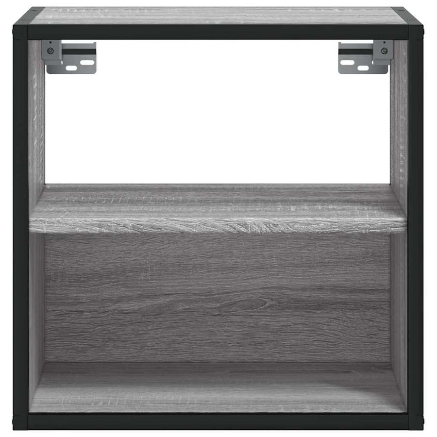 Nachtkastje wandgemonteerd 40x31x39,5cm grijs sonoma eikenkleur