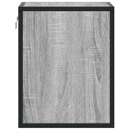 Nachtkastjes 2st wandgemonteerd 40x31x39,5cm grijs sonoma eiken
