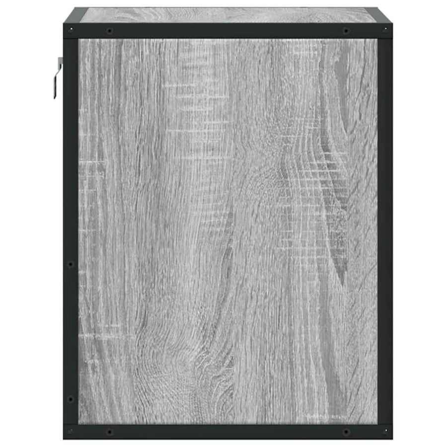 Nachtkastjes 2st wandgemonteerd 40x31x39,5cm grijs sonoma eiken
