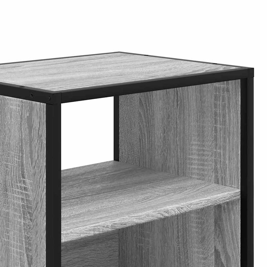 Nachtkastjes 2st wandgemonteerd 40x31x39,5cm grijs sonoma eiken