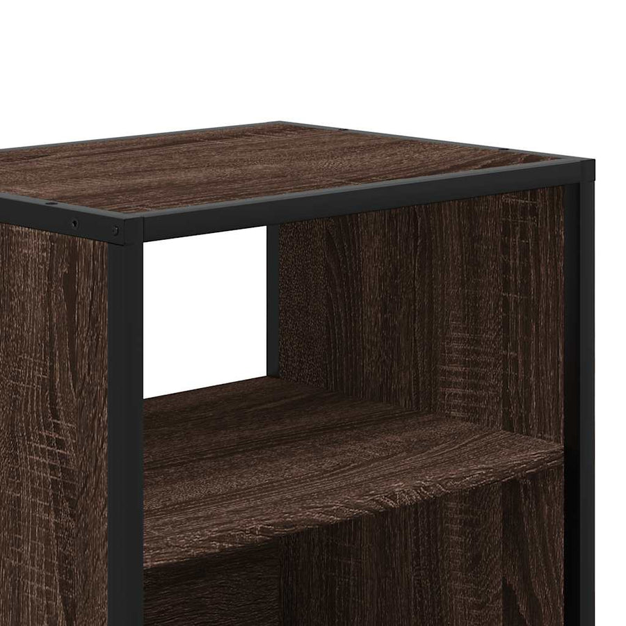 Nachtkastjes 2st wandgemonteerd 40x31x39,5cm bruin eikenkleurig