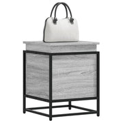 Opbergbox 40x40x51,5 cm bewerkt hout grijs sonoma