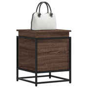 Opbergbox 40x40x51,5 cm bewerkt hout bruin eiken