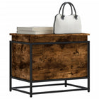 Opbergbox 60x40x51,5 cm bewerkt hout gerookt eiken