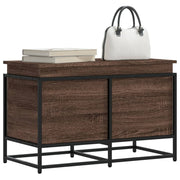 Opbergbox 80x40x51,5 cm bewerkt hout bruin eiken