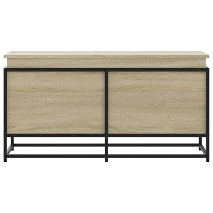Opbergbox met deksel 100x40x51,5 cm bewerkt hout sonoma eiken